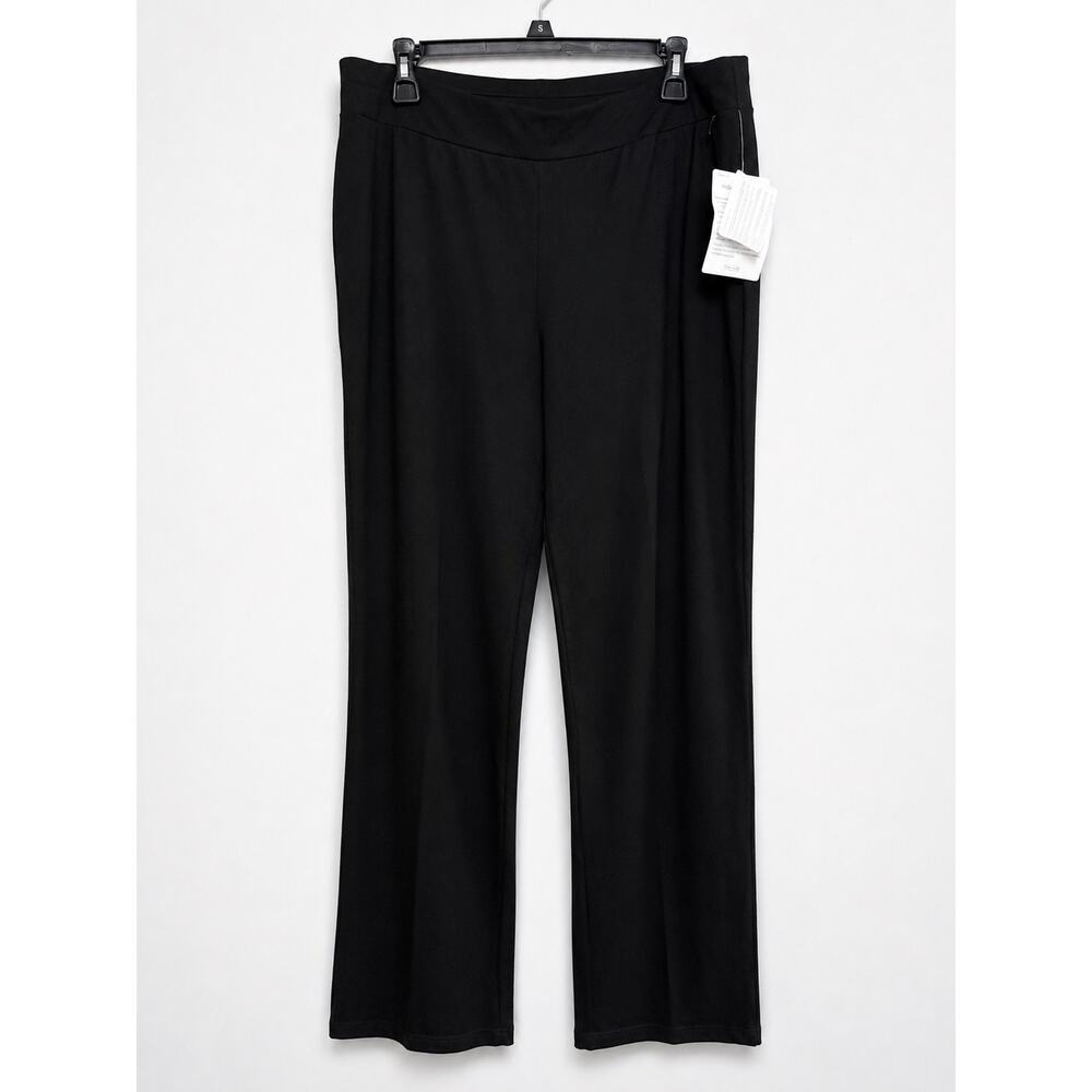 L.L.Bean Indispensable Knits Black Pull-On Stretch Pants Women’s Large L NWT